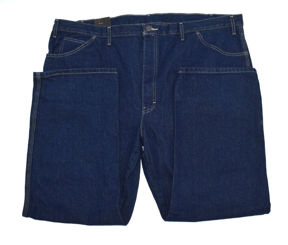 Dickies Mens 48x30 Carpenter Pant Relaxed Fit Multipocketed Dark Denim Jean NWT